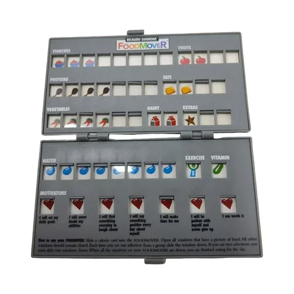 Richard Simmons Food Mover/Diet Aid/Food Tracker/Positive Affirmations/Water Tra - Picture 3 of 11